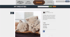 Desktop Screenshot of mythreekitties.com